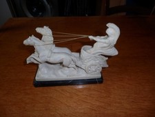 SCULPTURE CHAR ROMAIN SIGNER SANTINI ITALY