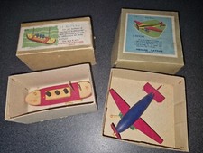 jOUETS BOIS anciens FERNAND NATHAN avion + beateau EN BOITE