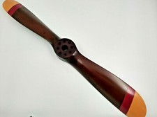 Hélice d'avion pour la décoration en bois longueur 70cm neuve jaune et rouge