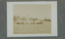 Egypte, Le Nil, Bateau à Roue, site Archéologique sur la Côte  Vintage citrate p