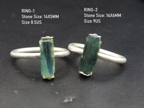 Tourmaline verte bague - tourmaline,