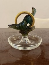 Daum France Coupelle Baguier Chien Pate De Verre Cristal