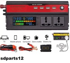 Convertisseur Onduleur de 12V à 220V 5000W avec ports USB Voiture Camping-car
