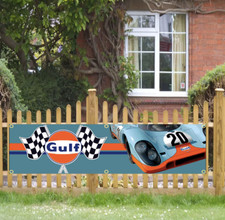 Banniere garage Porsche Gulf