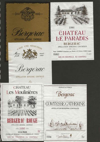 Etiquettes vin bergerac - etiquettes,