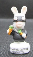 Fève Les Lapins Crétins " Ninja " Ubisoft Lapin Nunchaku Carotte sport Mat #G4