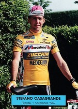CYCLISME carte  cycliste STEFANO CASAGRANDE  équipe MERCATONE UNO
