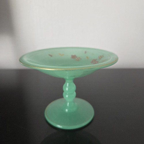 Opaline coupe baguier vert - opaline,