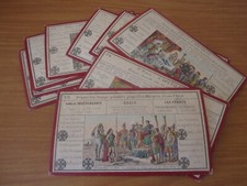 ANCIEN JEU DE LOTO HISTOIRE DE FRANCE 9 CARTONS - WATILLIAUX