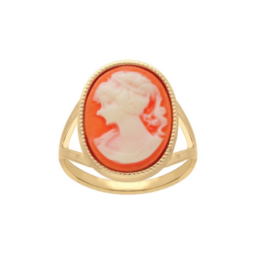Bague camée ovale - camée,
