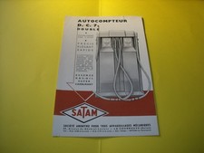 PETIT FEUILLET D EPOQUE POMPE A ESSENCE SATAM DOUBLE DC7 - boutillon themis