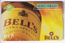 EUROPE TELECARTE / PHONECARD .. U.K 20U L&G 620A BT PRIVEE BELL'S SCOTCH NEUVE