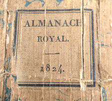 ALMANACH ROYAL ANNEE 1824
