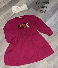 Catimini 5 ans fille : Robe Rose Mi Saison Hiver Tbe