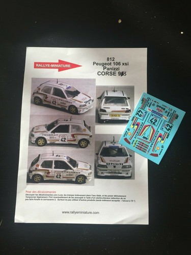 Decals peugeot 106 - 1/43,