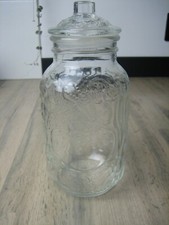 Ancien Bocal pot verre décor