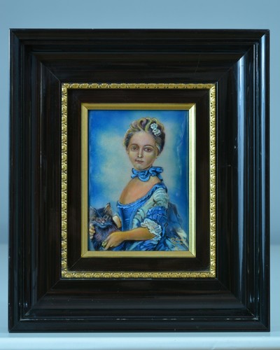 Tableau ancien email limoges - tableau,