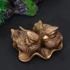  1 Pc Rétro Délicat Mandarin Canard Figurine Unique Résine Artisanat Ménage