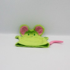 Doudou plat marionnette souris