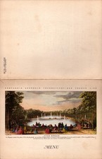 MENU 1° Classe du PAQUEBOT "DE GRASSE" Croisière aux ILES DE L'ATLANTIQUE en1952