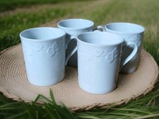 4 Mugs Porcelaine Lierre
