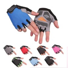Gants Demi-Doigt Cyclisme Fitness Antidérapants Homme Femme Respirants Sport Gym