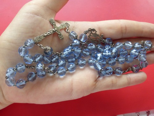 Gros chapelet ancien argent - chapelet,