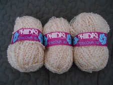 lot de 3 pelotes de laines Phildar bouclée moscova 182