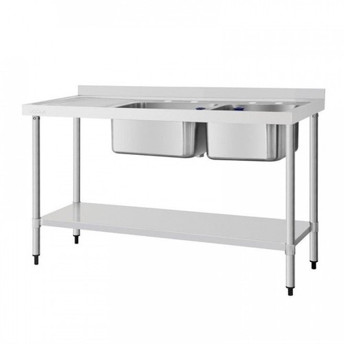 Plonge inox double - , évier