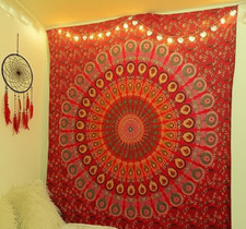Tenture Murale Mandala Paon