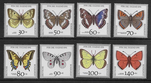 Germany 1991 butterfiles - ,