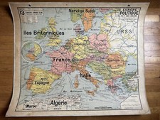 Carte scolaire Vidal Lablache n°13 Europe Politique Circa 1950