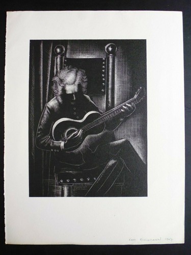 Gravure 1947 musicien de - 1947,