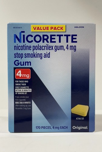 Nicorette 4mg nicotine gum 170 - nicorette,