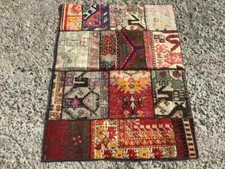 Tapis patchwork, tapis vintage, tapis vintage, tapis pour chambre à coucher, ...