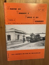 Magazine tramways vapeur secondaires 1989 52 Les chemins de fer du Beaujolais