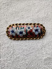 Ancienne broche émaux de Limoges - Vincenti - Art Déco 