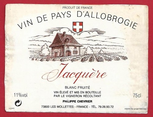 119 etiquette vin pays - etiquette, de
