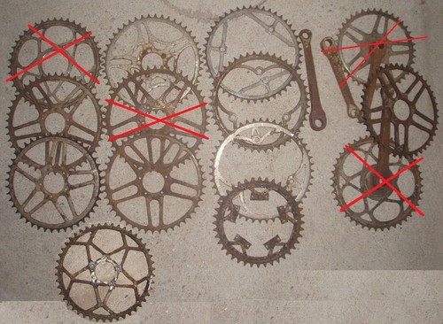 Lot plateau vélo ancien - de,