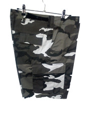 SHORT 46/48 TYPE MILITAIRE BDU  CAMOUFLAGE URBAIN BLANC