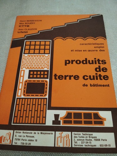 Livre produits terre - livre, cuite