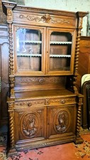 Buffet de salle à manger style haute époque en chêne esprit pavillon de chasse