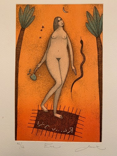Eve gravure signée et - gravure,