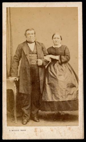 Cdv 1870 couple - c., homme