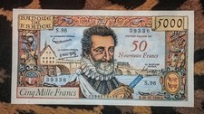 Billet 50 NF Henri IV