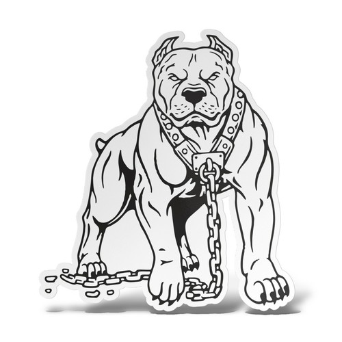 Autocollant pitbull - autocollant,