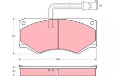 Jeu de plaquettes de frein
