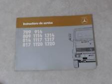 Notice d'utilisation MERCEDES 709