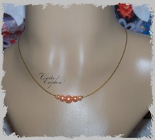 Collier De Perle Rose Nacrée