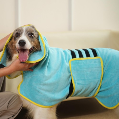 Peignoir pour chien microfibre - chien,